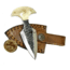 Titan International Knives Push Dagger Knife, 2.5in, Carbon Steel, Dagger, Camel Bone, TCK-50