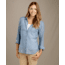 Toad&amp;Co Airbrush Long Sleeve Deco Shirt - Womens, Bright Indigo Chambray, Medium, T1252700-498-M