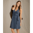 Toad&amp;Co Cue Sleeveless Dress - Womens, Deep Navy Mini Stripe, Small, T1772801-488-S