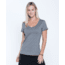 Toad&amp;Co Marley Womens Short Sleeve Tee, Smoke Lean Stripe, Extra Small T1012122-015-XS