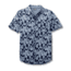 Toad&amp;Co Mattock Men's Short Sleeve Slim Shirt, Indigo Flower Print, Large T2222805-910-L