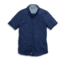 Toad&amp;Co Mattock Men's Short Sleeve Slim Shirt, Medium Indigo Solid, Large T2222805-922-L