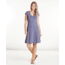 Toad&Co Rosemarie Dress, Blueberry Batik Dot Print, Medium T1172123-424-M