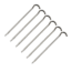 TOAKS Titanium Hook Peg, Pack of 6, Grey, PEG-04