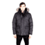 Toboggan Canada Ernie Mid Length Down Jacket, Mens, BLACK/ SILVER, Large, ERNIE-BLACK/ SILVER-L
