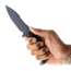 Toor Knives Apnea Fixed Blade Knife, 4.25in, CPM Cru-Wear, Drop Point Blade, SureTouch G10 Handle, Abyss, Black/Abyss, Apnea - Abyss