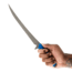 Toor Knives Avalon Fixed Blade Knife, 9 in, CPM-154 Steel, Recurve, G10, Tidal Blue, Dark Grey, Avalon - Tidal Blue