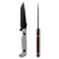 Toor Knives Darter T Fixed Blade Knife, 4.25 in, CPM-M4, Tanto, G10, Disruptive Grey, Black Tru Hide, Darter T - Disruptive Grey