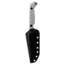 Toor Knives Darter T Fixed Blade Knife, 4.25 in, CPM-M4, Tanto, G10, Disruptive Grey, Black Tru Hide, Darter T - Disruptive Grey