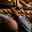 Toor Knives Mutiny Fixed Blade Knife, 4.0 in, CPM 154, Aluminum 7075, Rum Red, Mutiny-Rum Red