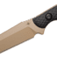 Toor Knives Serpent Fixed Blade Knife, 3.75in, CPM3V, G10 Handle, FDE, Serpent-FDE