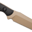 Toor Knives Serpent Fixed Blade Knife, 3.75in, CPM3V, G10 Handle, FDE, Serpent-FDE