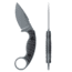 Toor Knives SOF Karsumba S Fixed Blade Knife, 2.5in, CPM M4 Blade, Drop Point Blade, G10, Black, Phantom Grey, Black, Karsumba S- Phantom Grey