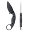 Toor Knives SOF Karsumba S Fixed Blade Knife, 2.5in, CPM M4 Blade, Drop Point Blade, G10, Black, Socom Black, Black, Karsumba S- Socom Black