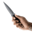 Toor Knives Specter Fixed Blade Knife, 4.75in, CPM M4 Steel, Spear Point, G10 Handle, Phantom Grey, Black Hydro Static, Specter - Phantom Grey
