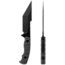 Toor Knives Tanto Fixed Blade Knife, 5.5in, CPM S35VN, Plain, G10 Handle, Thunder Green, Black, Tanto-Thunder Grey