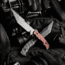Toor Knives Tanto Fixed Blade Knife, 5.5in, CPM S35VN, Plain, G10 Handle, Thunder Green, Black, Tanto-Thunder Grey