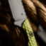 Toor Knives Toor Knives Mutiny Fixed Blade Knife, 4.0 in, CPM 154, Plain, Aluminum 7075 Sea Green, Premium Grey, Mutiny-Sea Green