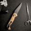 Toor Knives Toor Dropwing Folding Knife, 3.5in, CPM MagnaCut, Drop Point, G-10, Coyote Tan Handle, Dropwing - Coyote Tan