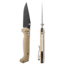 Toor Knives Toor Dropwing Folding Knife, 3.5in, CPM MagnaCut, Drop Point, G-10, Coyote Tan Handle, Dropwing - Coyote Tan
