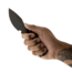 Toor Knives Vellum Fixed Blade Knife, 3.5in, CPM 154, Ebony Handle, Spanish Moss, Vellum-Spanish Moss