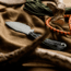 Toor Knives Vellum Fixed Blade Knife, 3.5in, CPM 154, Ebony Handle, Spanish Moss, Vellum-Spanish Moss