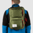 Topo Designs Global Travel Briefcase Backpack, 14l, Removable Shoulder Strap, 15in Laptop Pocket, Olive TDGBF19OL