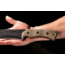 TOPS Knives A-Klub Fixed Blade Knife, 12.38in, 1095 RC 56-58 Steel, Green Canvas Micarta Handle, AKLB-02