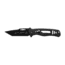 TOPS Knives CQT Magnum 711 Folding Knive, 4.5 in, Tanto, Black Teflon Finish, Black G10 Handle, CQT-M711