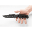 TOPS Knives CQT Magnum 747 Folding Knive, 4.5 in, Hunter, Black Teflon Finish, Black G10 Handle, CQT-M747