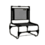 Travel Chair Larry Chair, Aluminum Frame, Stainless Steel Hardware, Black 169A