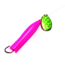 Trout Killer Snelled Trout Spinner, Number 3 Blade, Sz 4 Red Octopus Hook, Chartreuse/Pink, TK Pink-Chart 3