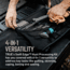 TRUE Hunt Processor Fixed Blade Knives Kit, 4/6/8/8 in, 5Cr13 Steel, Hunting, TPR Handle, Titanium Nitride, TRU-FXK-1001