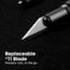 TRUE Keychain Pen/Knife Combo Tin, Black, TRU-PEN-0002