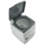 Tuff Stuff Overland Portable Camping Toilet 5 Gallon Flushable Outdoor Toilet With Removable Holding Tank, Olive, NSN N, TS-TOILET-5