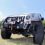 Tuff Stuff Overland Stubby Front Winch Bumper for 07-18 Jeep Wrangler JK, Matte, Black, NSN N, TS-FB-JK-STB