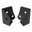 Tuff Stuff Overland Windshield Light Mounting Brackets for 07-18 Jeep Wrangler JK, Black, NSN N, TS-WLM-JK