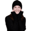 Turtle Fur Mika Wool Beanie, Black, 475355-101