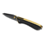 Tyrant CNC T.D.C.002 3in Folding Knife, Tanto Blade, D2 Steel, Black/Gold, TD-TDC002-Black-Gold