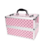 TZ Case Pink Beauty Collection TC07 Beauty Case - Pink w/ Black Dots TC-07-PBD