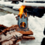 Uberleben Stoker Flatpack Stove w/Waxed Canvas, Titanium, UB-STTI-0101