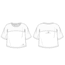 Ultimate Direction Cirriform Crop Tee - Womens, White, SM, 83476224WH-SM