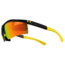 Under Armour Core, Satin Black Frame w/Yellow Rubber,Gray w/Orange Len, U8600035-017141
