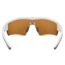 Under Armour Fire, Satin White Frame w/Charcoal Gray Rubber,Brown Lens, U8600065-111120