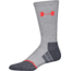 Under Armour All Season Wool Boot Socks, Heather Gray/Rocket Red, 9-11 Medium, U046-HGR/RKT-MD