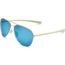 Under Armour Alloy TD Sunglasses,Cream Frame,Shiny Gold/Blue Multiflection Lens U8600074-941161