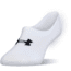 Under Armour Essential Ultra Lo Socks, White, 9-11 Medium, U394-WHT-MD