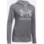 Under Armour Favorite Fleece Sportstyle Hoody - Women's-Graphite Light Heather/White/White-X-Small