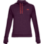 Under Armour Featherweight Fleece Funnel Neck - Women's, MERLOT/MERLOT/NEON CORAL, SM, 1305498-564-SM