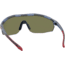 Under Armour Gametime Sunglasses with Matte Transparent Blue Frame and Grey/Blue Mirror Lens, Medium, UA0003GS PJP-W1